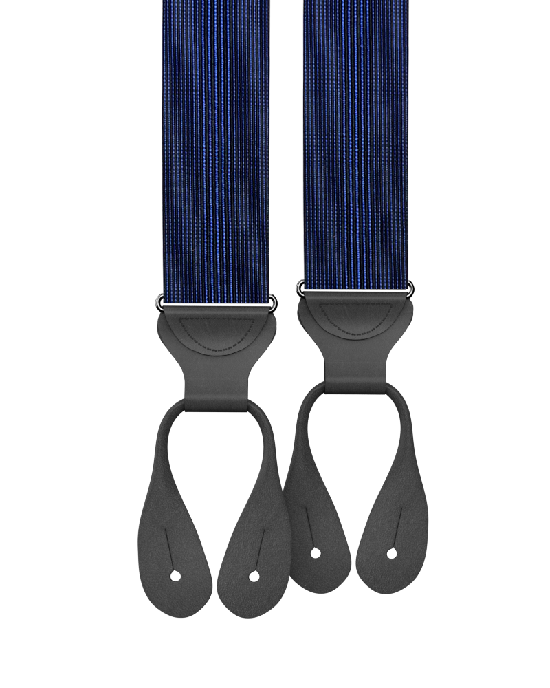 Glenwood Navy Silk Suspenders - KK & Jay Supply Co.