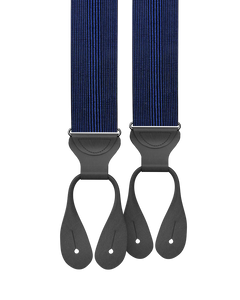 Glenwood Navy Silk Suspenders - KK & Jay Supply Co.