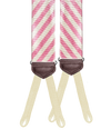 Limited Edition<br>Hudson Stripe Pink/Ivory Suspenders - KK & Jay Supply Co.
