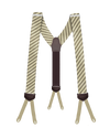 Limited Edition<br>Hudson Stripe Sage/Ivory Suspenders - KK & Jay Supply Co.