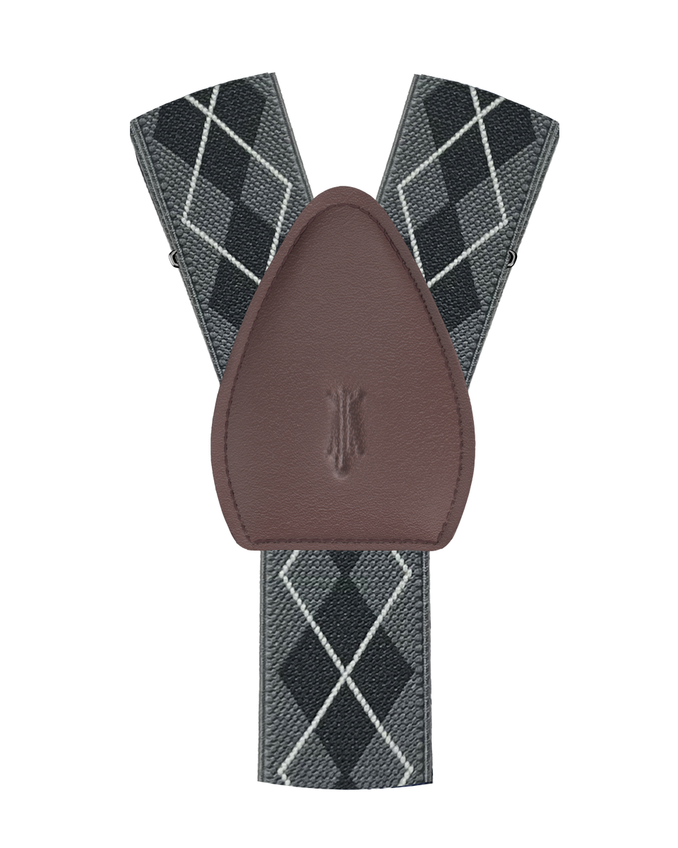 KK & Jay Supply Co. Shirttail Garters Ashford Grey Shirt Stays