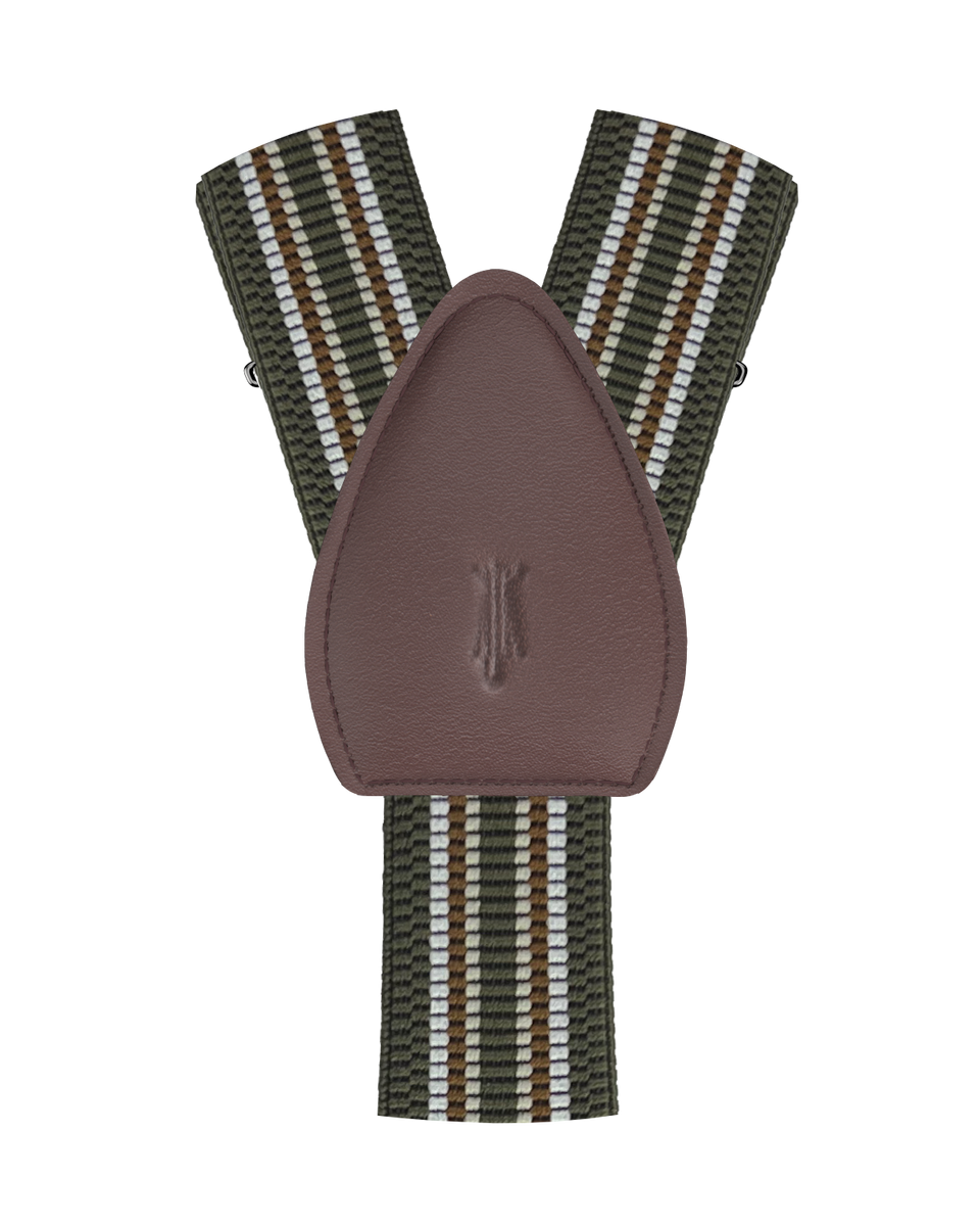 KK & Jay Supply Co. Shirttail Garters Reed Stripe Shirt Stays