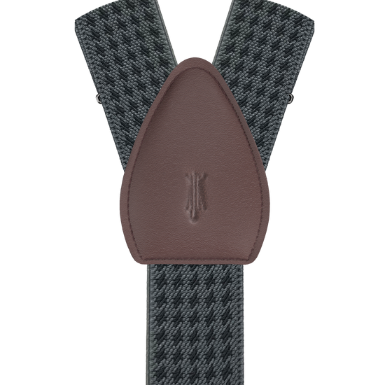 Newbold Houndstooth Charcoal Shirttail Garters - KK & Jay Supply Co.