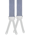 Limited Edition<br>Noble Blue Raw Silk Suspenders - KK & Jay Supply Co.