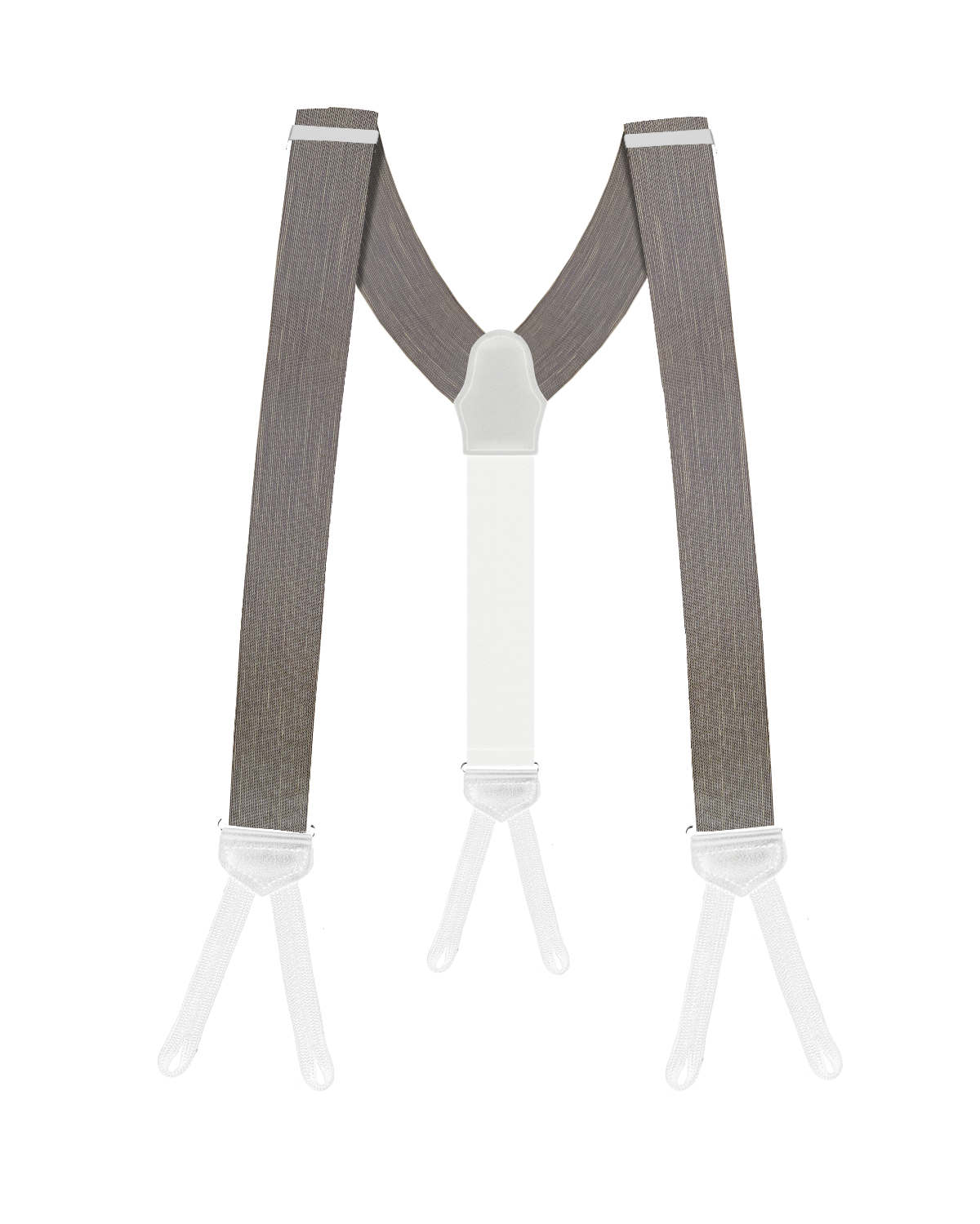 Limited Edition<br>Noble Brown Raw Silk Suspenders - KK & Jay Supply Co.