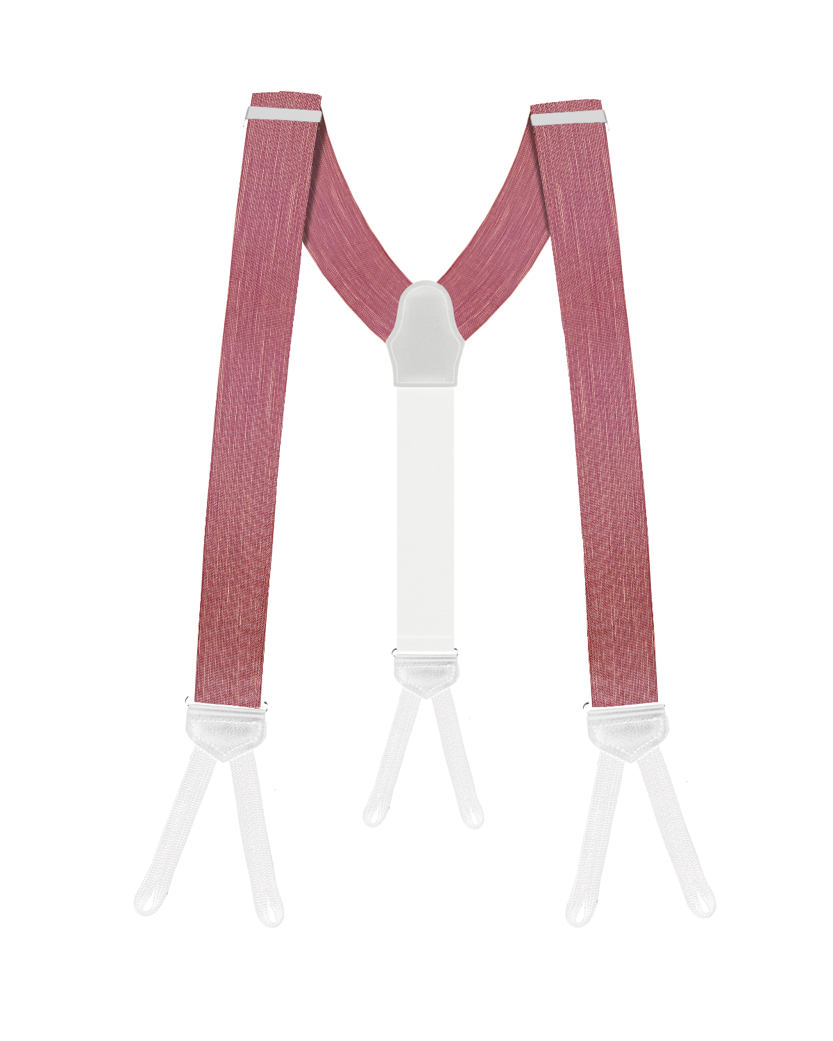 Limited Edition<br>Noble Red Raw Silk Suspenders - KK & Jay Supply Co.