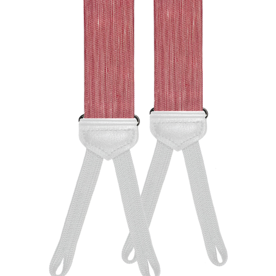Limited Edition<br>Noble Red Raw Silk Suspenders - KK & Jay Supply Co.