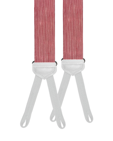 Limited Edition<br>Noble Red Raw Silk Suspenders - KK & Jay Supply Co.