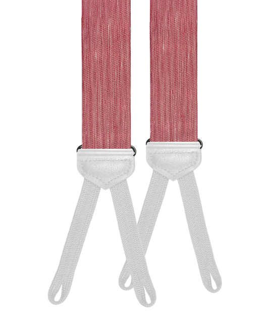 Limited Edition<br>Noble Red Raw Silk Suspenders - KK & Jay Supply Co.
