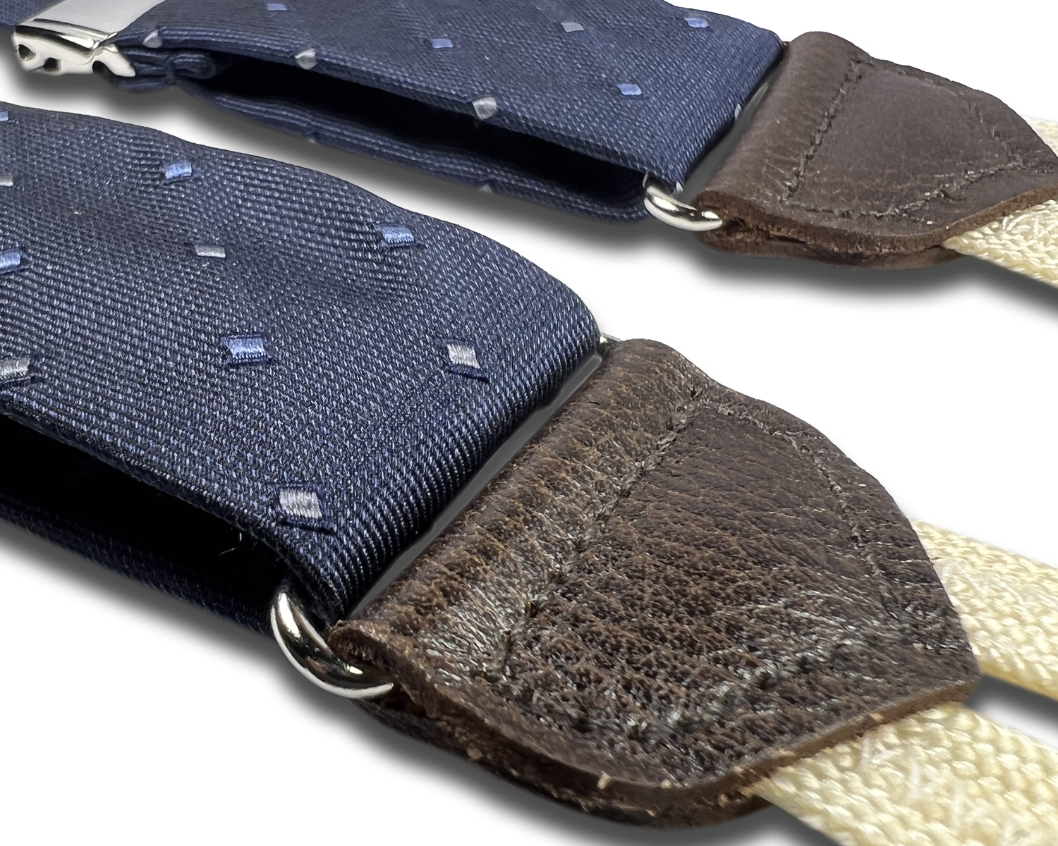 Limited Edition<br>Norton Navy Silk Suspenders - KK & Jay Supply Co.