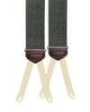 Limited Edition<br>Ogden Crepe Silk Suspenders - Sage - KK & Jay Supply Co.