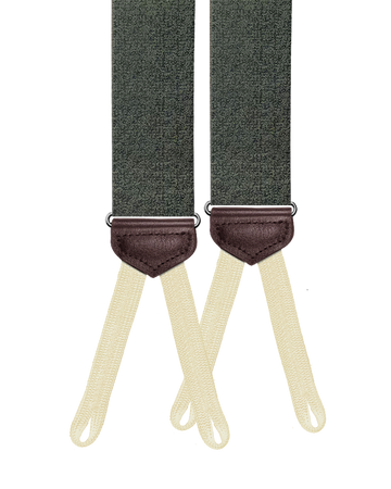 Limited Edition<br>Ogden Crepe Silk Suspenders - Sage - KK & Jay Supply Co.