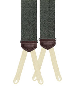 Limited Edition<br>Ogden Crepe Silk Suspenders - Sage - KK & Jay Supply Co.
