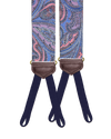 Limited Edition<br>Rockland Pink Paisley Silk Suspenders - KK & Jay Supply Co.