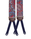 Limited Edition<br>Rockland Red Paisley Silk Suspenders - KK & Jay Supply Co.