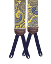 Limited Edition<br>Rockland Yellow Paisley Silk Suspenders - KK & Jay Supply Co.