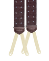 Limited Edition<br>Wadhams Paisley Spot Silk Suspenders - Maroon - KK & Jay Supply Co.