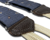 Limited Edition<br>Wadhams Paisley Spot Silk Suspenders - Navy - KK & Jay Supply Co.