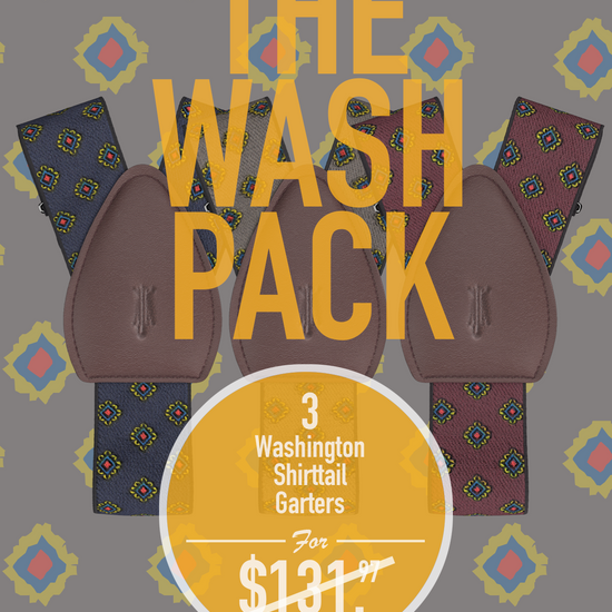 The Wash Pack<br>3 Washington Shirttail Garters - KK & Jay Supply Co.
